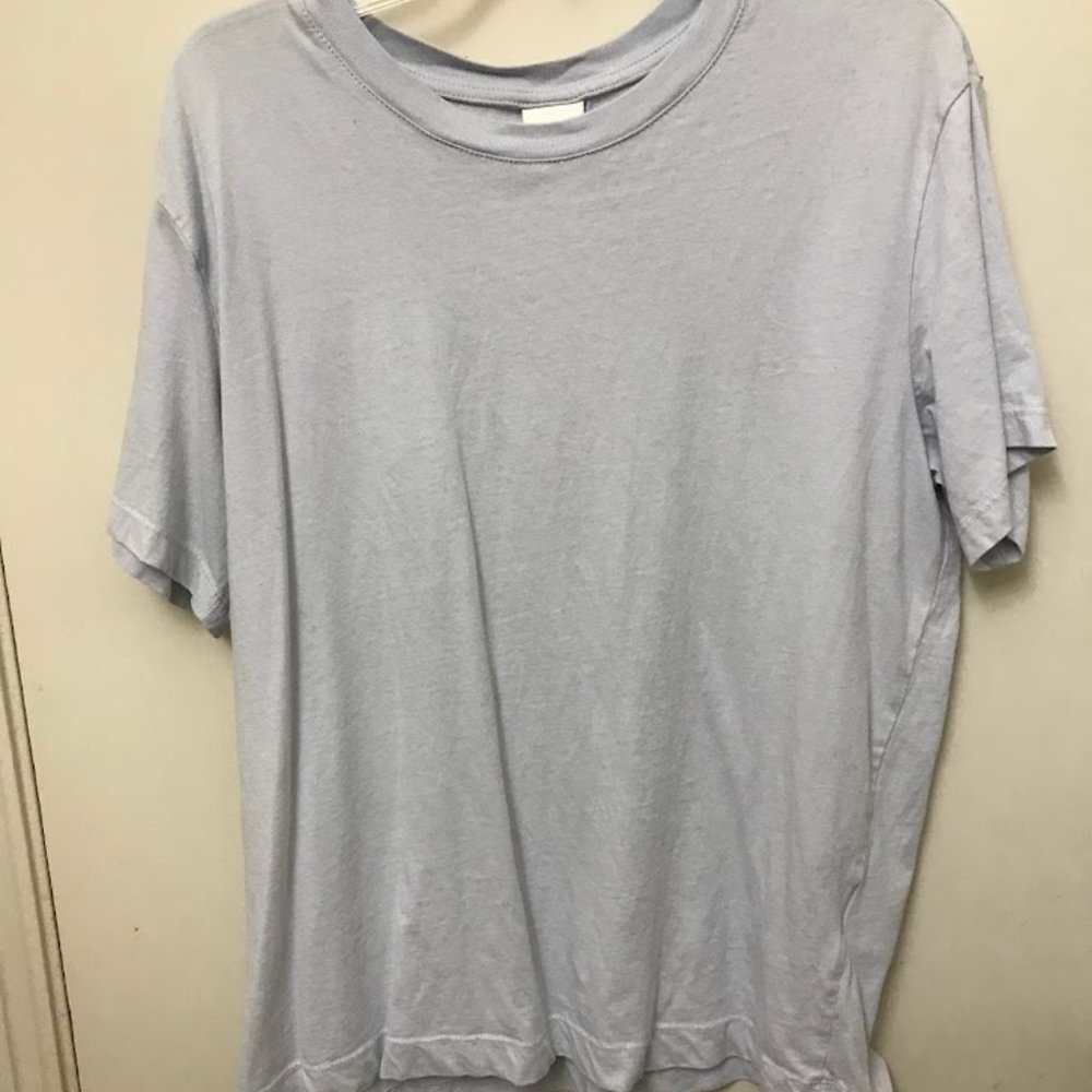 Purple crewneck T-shirt